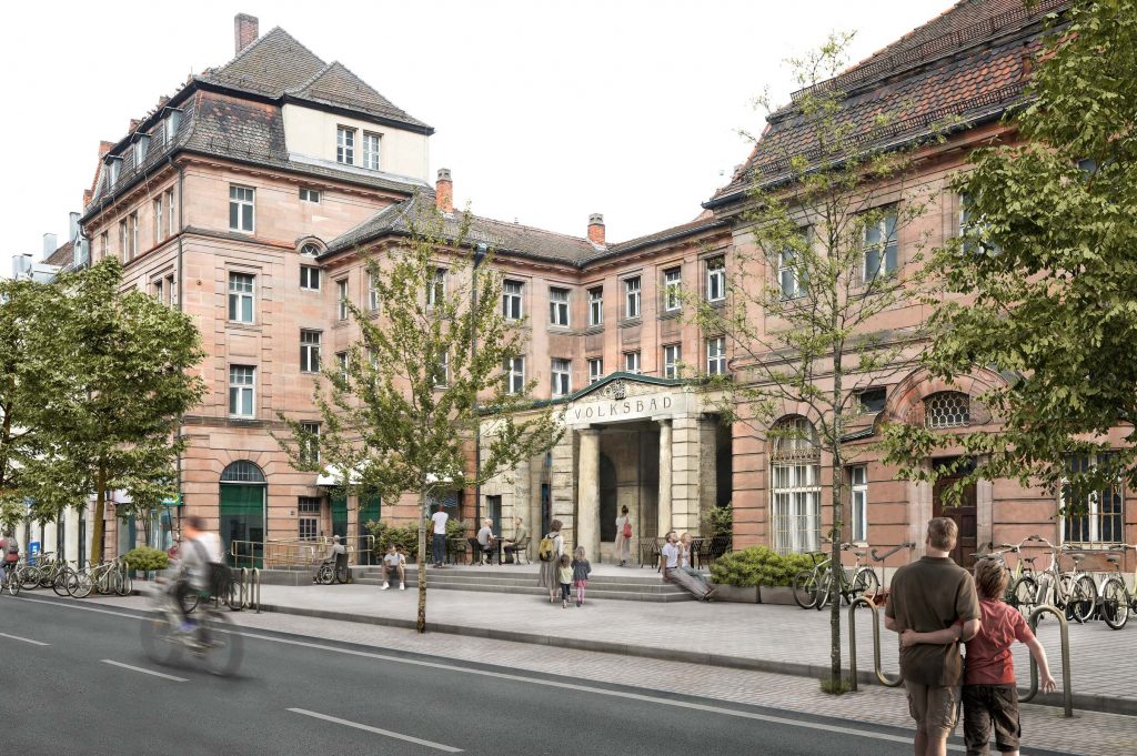 ganzWerk Volksbad Eingang Sanierung Denkmalschutz